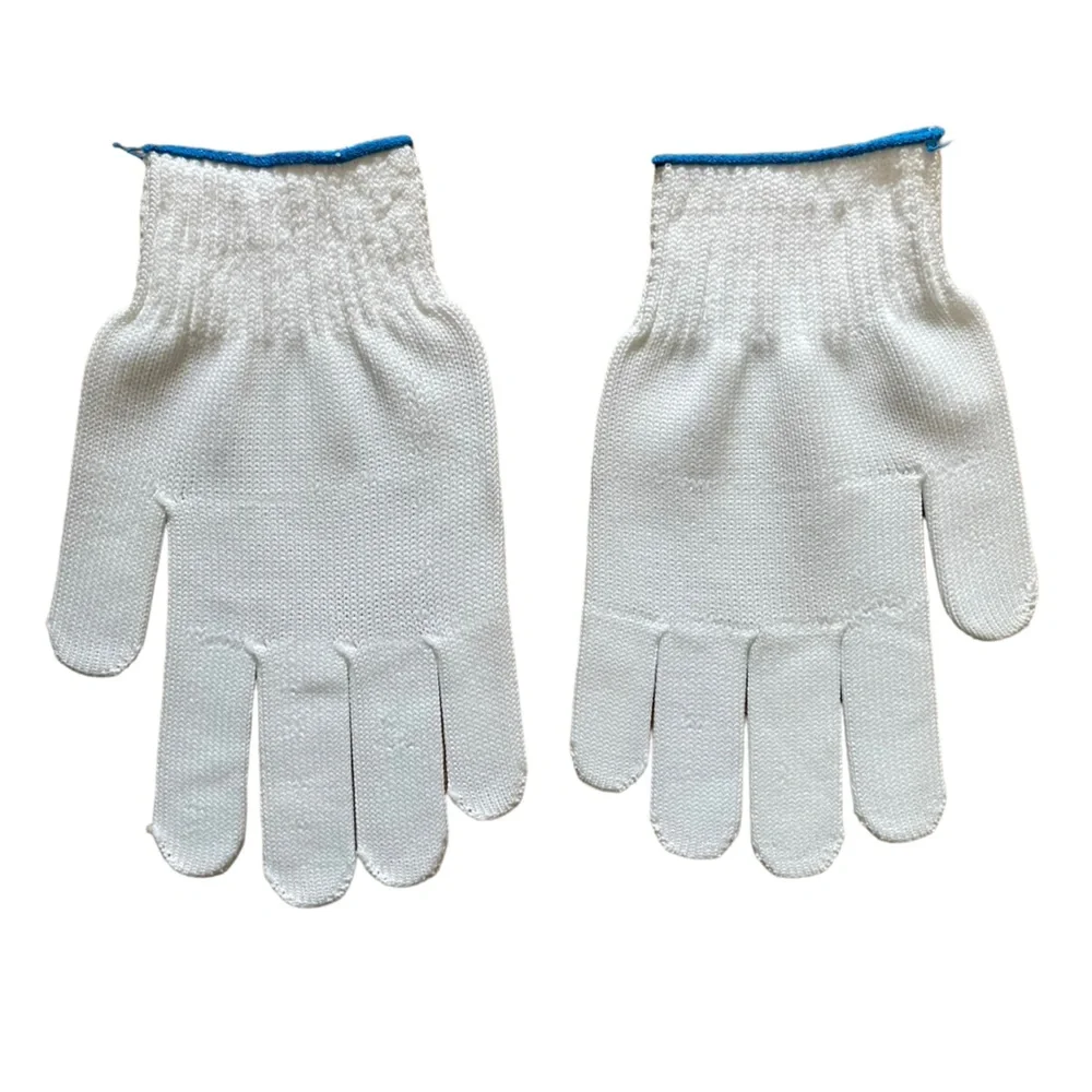 Unisex Gloves with Grip for Golf Gardening Work Running Blue and White